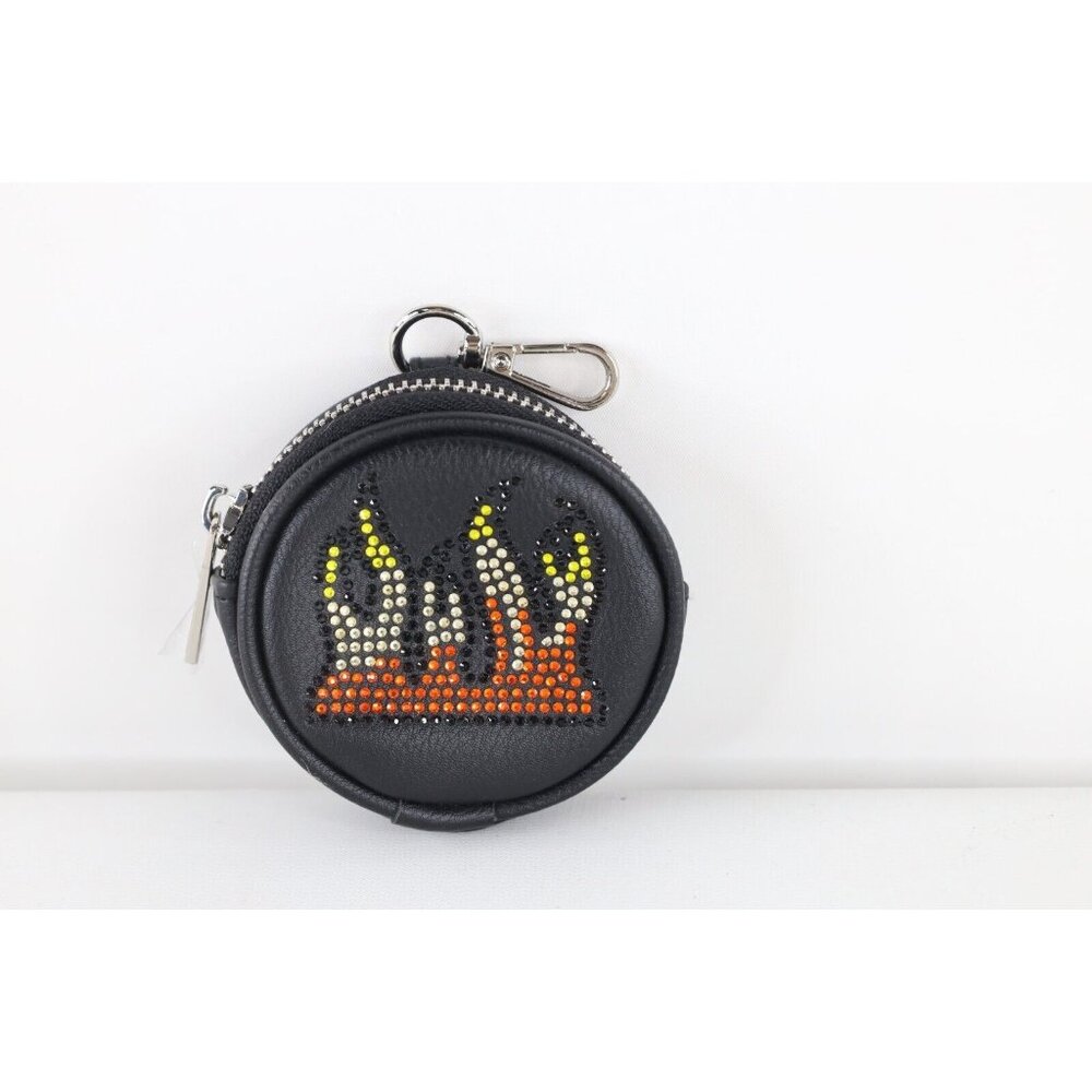 Deadstock Vintage Y2K Steve Madden Madden Girl Sequin Fire Flames Coin Purse Bag